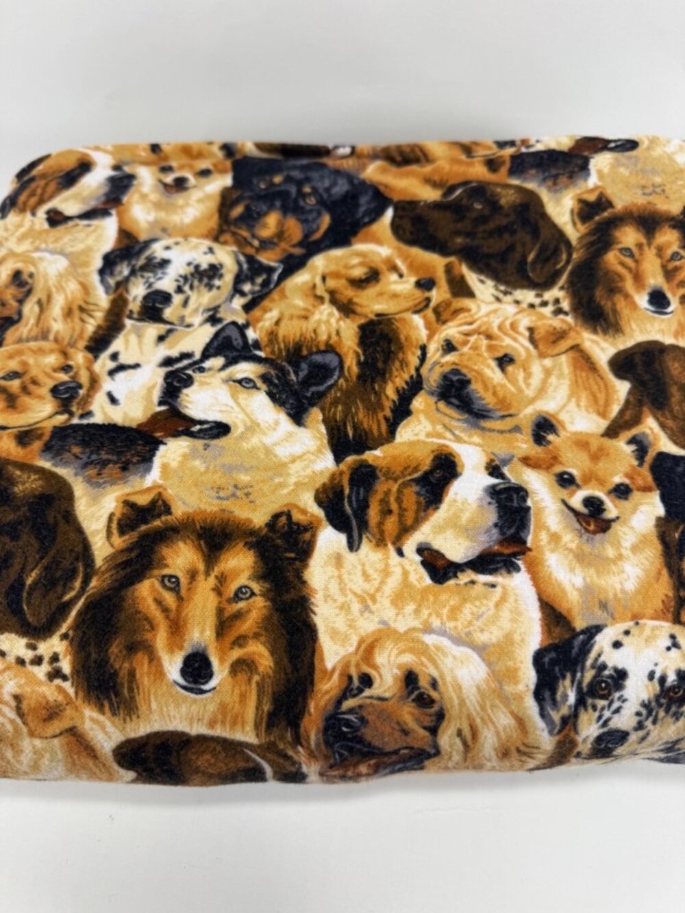 Dog Fabric Beth Ann Bruske Donald Textile 4 Yards Flannel 174" x 43.5"